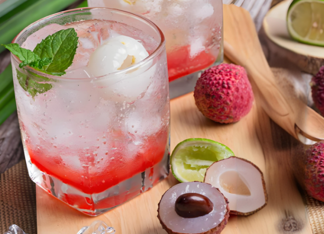 Lychee fruit flavor sparkling drink Личи җимешсез ялкынлы эчемлек