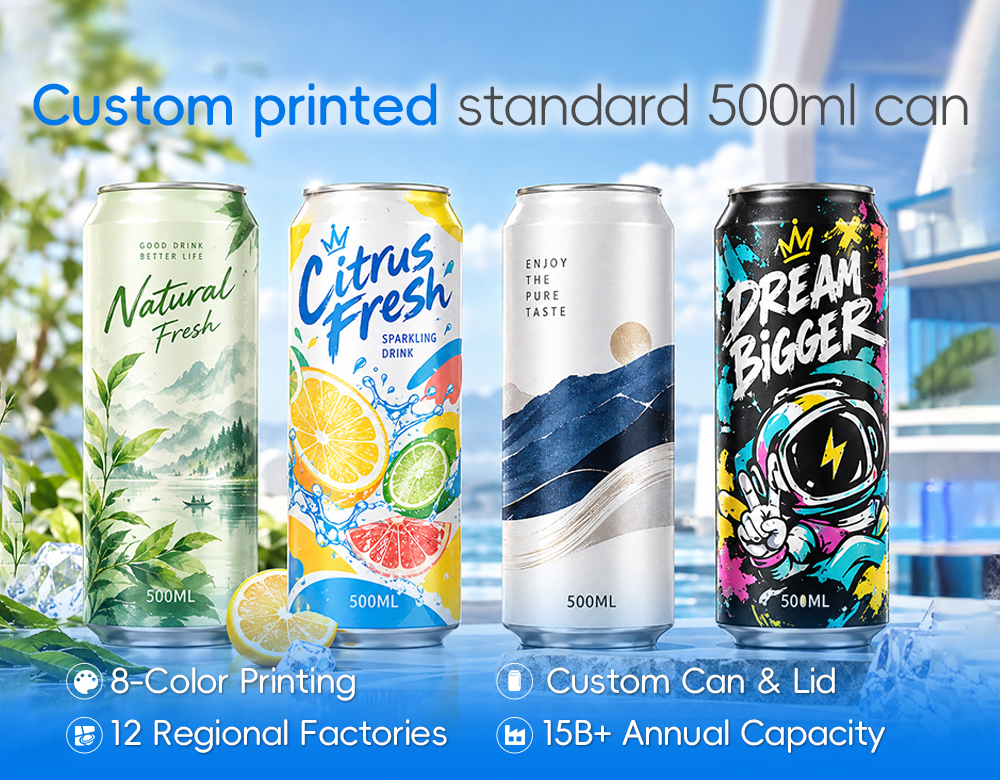 pritnted standard 500ml can pritnted standard 500ml can