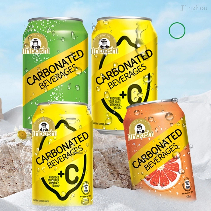Wholesale Private Label 330ML Canned Fruit Juice Sparkling Carbonated Exotic Soda Water Water Soft Drinks 