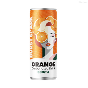 Wholesale Private Label 330ML Canned Fruit Juice Sparkling Carbonated Exotic Soda Water Water Soft Drinks 