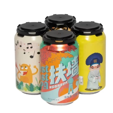 Yakagadzirirwa 4 pack Plastiki HDPE Beer inogona kubata