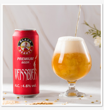 Factory Oem Custom Canned 4.6%vol Alcoholic Beverage Craft Wheat Beer