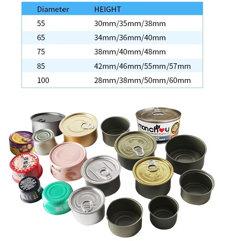 JZ aluminum tin can parameter