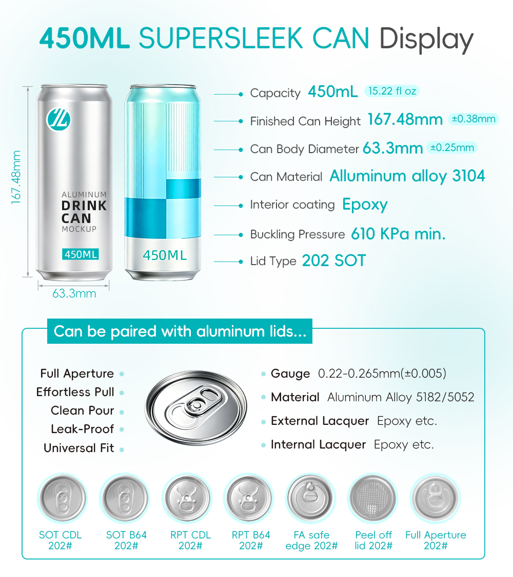sleek can 450ml