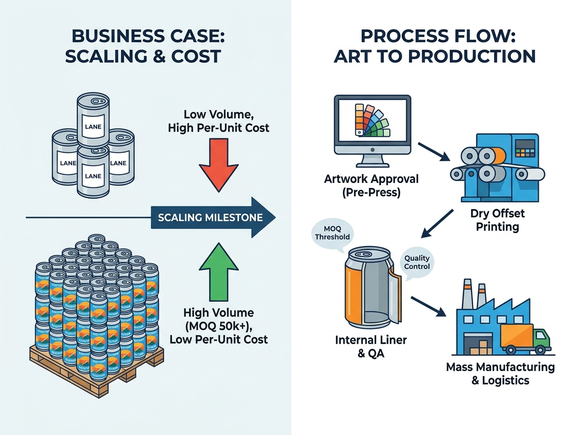 Custom Beer Can Production Process