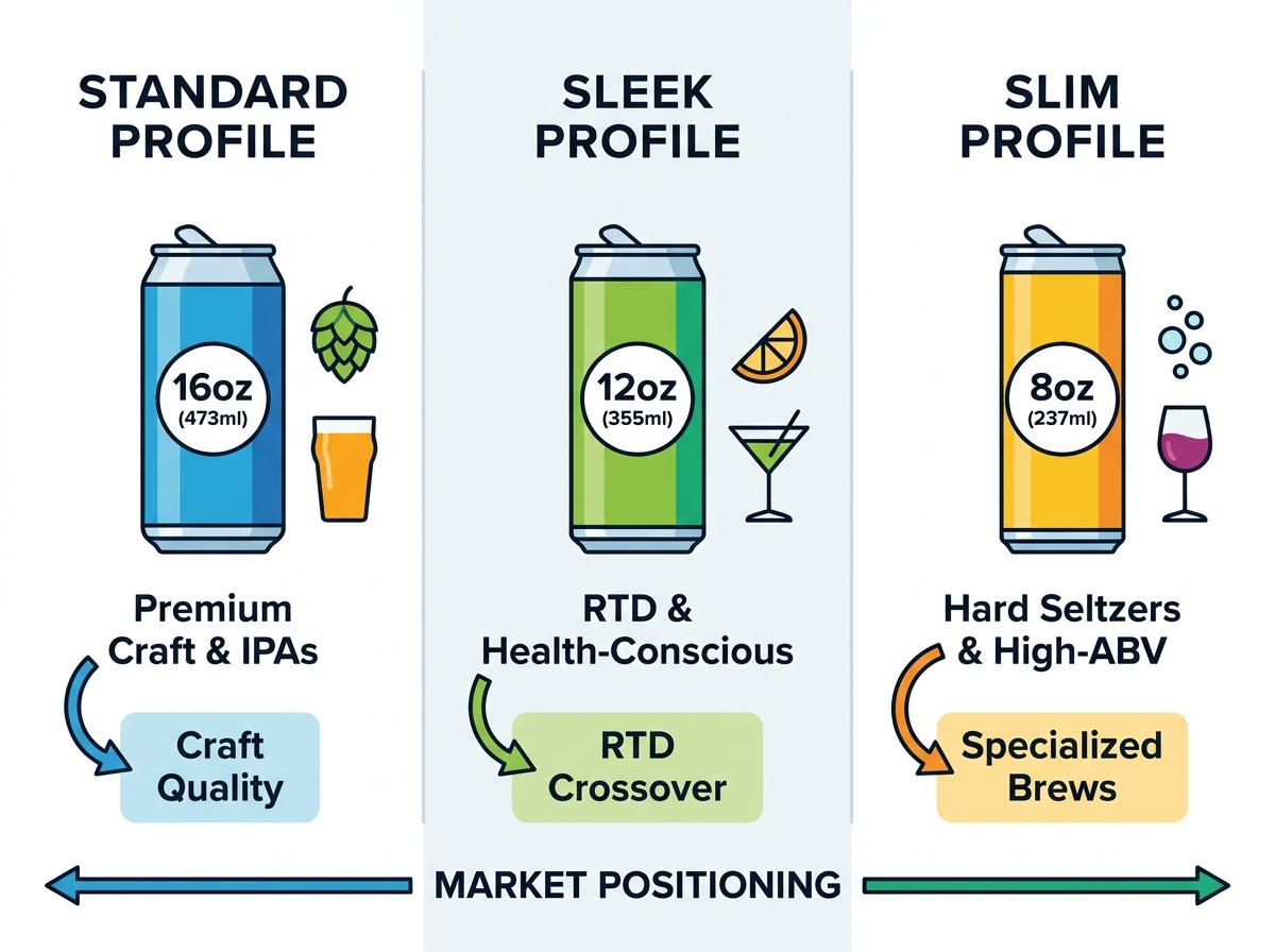 Custom Beer Can Types and Sizes